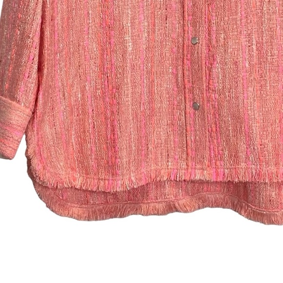 IRO Founda Fringed Bouclé Shirt Jacket - Picture 3 of 11